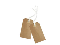 Etikett Manilla Tags 9x5cm kraft 10/fp - Primmeshiper