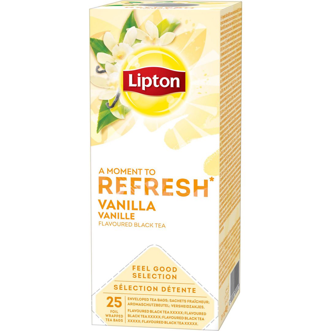 Te LIPTON Påse vanilj 25/fp Primmeshiper