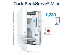 Dispenser TORK H5 PeakServe Mini vit - Primmeshiper