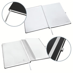 Ant.bok LEITZ Style A5 H rut. 80bl svart Primmeshiper