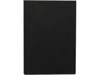 Ant.bok BURDE A4 Linnetextil olinj svart - Primmeshiper