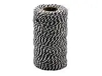 Bomullsnöre svart och vit - Primmeshiper