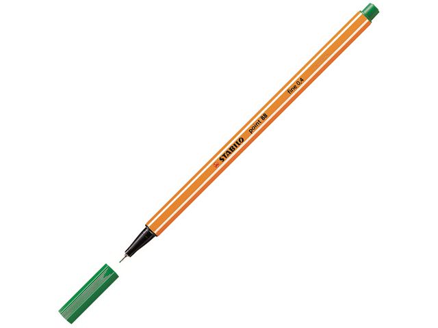 Fineliner STABILO Point 88 grön - Primmeshiper