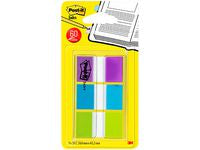 Index POST-IT 25x43mm lila turkos lime - Primmeshiper