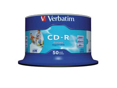 CD-R VERBATIM 700MB Printable 50/fp - Primmeshiper