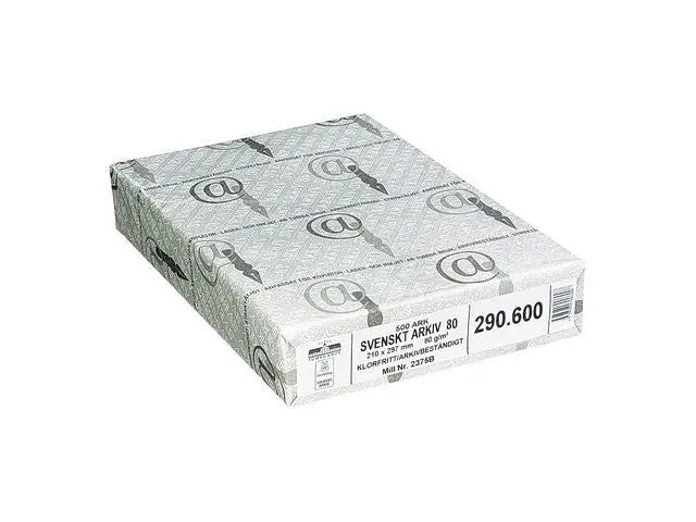 Arkivpapper Sv. Arkiv A4 80g oh 500/fp - Primmeshiper