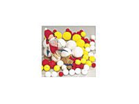 Papperskulor 50mm gul 25/fp - Primmeshiper