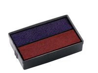 Stämpel Dynkas. COLOP E10 röd/blå 2/fp - Primmeshiper