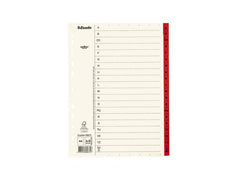 Pappregister Servo A4 A-Ö röd flik - Primmeshiper