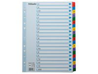 Kartongregister m. plastfl. A4 A-Ö färg - Primmeshiper