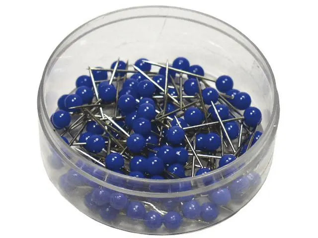 Kartnålar ACTUAL runda blå 100/fp Primmeshiper