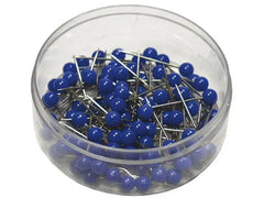 Kartnålar ACTUAL runda blå 100/fp Primmeshiper