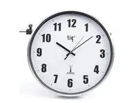 Väggur TIQ radiokontrollerat Ø38cm silv - Primmeshiper