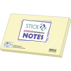 Notes Sticky notes 76x127mm yellow