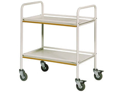 Rullbord 2 hyllplan handtag vit - Primmeshiper