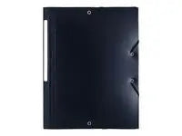 Gummibandsmapp LYRECO A4 PP 3-kl svart - Primmeshiper