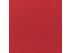 Servett 3-lags 40x40cm röd 125/fp - Primmeshiper