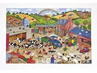 Golvpussel bondgård 60x40cm - Primmeshiper