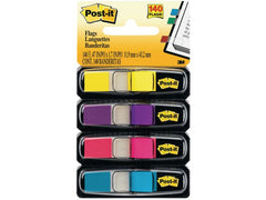 Index POST-IT 683 12X43mm neon 4/fp - Primmeshiper
