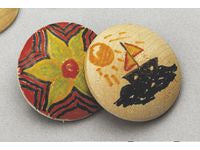 Träknappar 40mm 100/fp - Primmeshiper