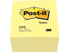 Notes POST-IT kub 2028 76x76 mm gul - Primmeshiper
