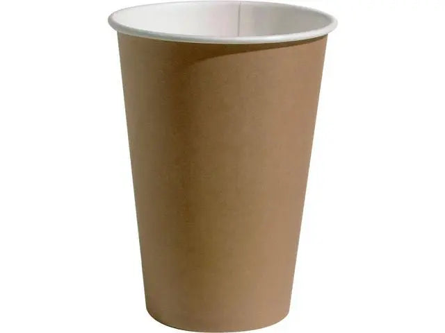 Pappersbägare 20cl brun/vit 100/fp - Primmeshiper