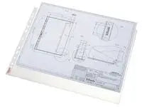 Plastficka ESSELTE A3L prägl.0,08mm50/fp - Primmeshiper