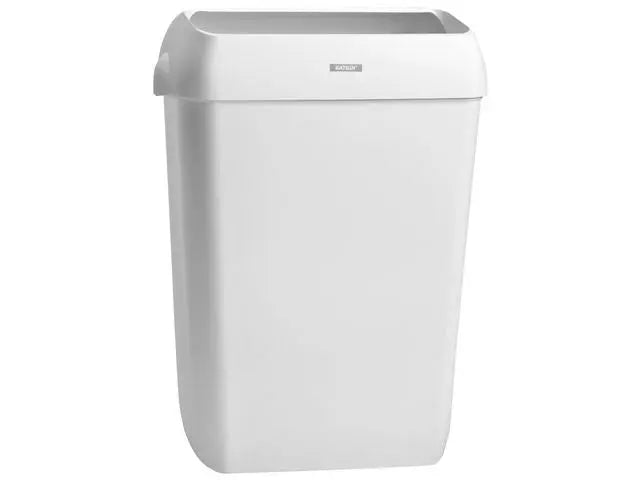 Papperskorg KATRIN 50L med lock vit - Primmeshiper