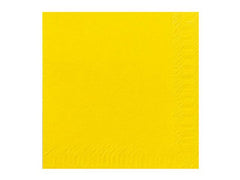 Servett 3-lags 33x33cm gul 125/fp - Primmeshiper