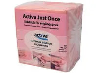 Städduk JustOnce engångs röd 100/fp - Primmeshiper