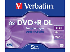 DVD+R VERBATIM 8,5GB Dual Layer 5/fp - Primmeshiper