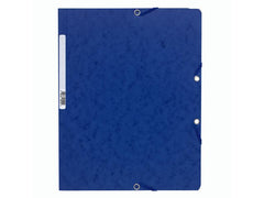 Gummibandsmapp u.kl. EXACOMPTA A4 blå - Primmeshiper