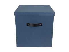 Förvaringsbox m.lock kartong stor blå - Primmeshiper