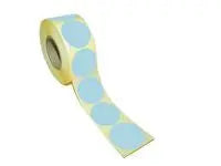 Etikett rund 40mm blå 500/fp - Primmeshiper