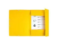 Gummibandsmapp EXACOMPTA 3-klaff A4 sort Primmeshiper