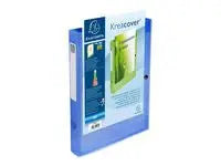 Boxmapp EXACOMPTA A4 PP transp blå - Primmeshiper