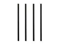 Sugrör PURE papper 8mmx21cm svart 100/fp - Primmeshiper