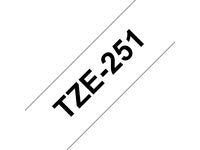 Tape BROTHER TZE251 24mm svart på vit - Primmeshiper