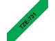 Tape BROTHER TZE731 12mm svart på grön - Primmeshiper