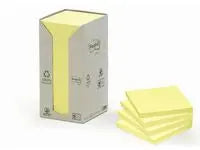 Notes POST-IT 100% recy 76x76 gul 16/fp - Primmeshiper