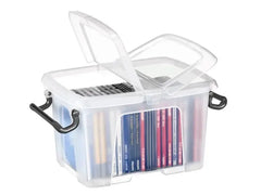 Plastlåda STRATA 6L klar med lock PP - Primmeshiper