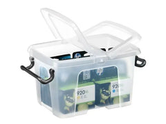 Plastlåda STRATA 6L klar med lock PP - Primmeshiper