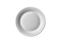 Tallrik PURE papper Ø150mm vit 100/fp - Primmeshiper