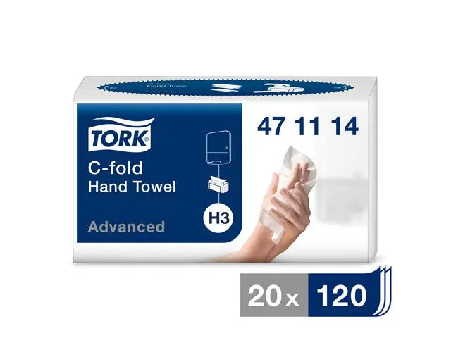 Handduk TORK Adv H3 2-lag vit 2400/fp - Primmeshiper