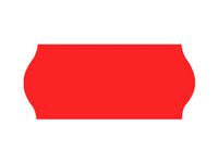 Prisetikett 26x12mm G1 röd 9000/fp - Primmeshiper