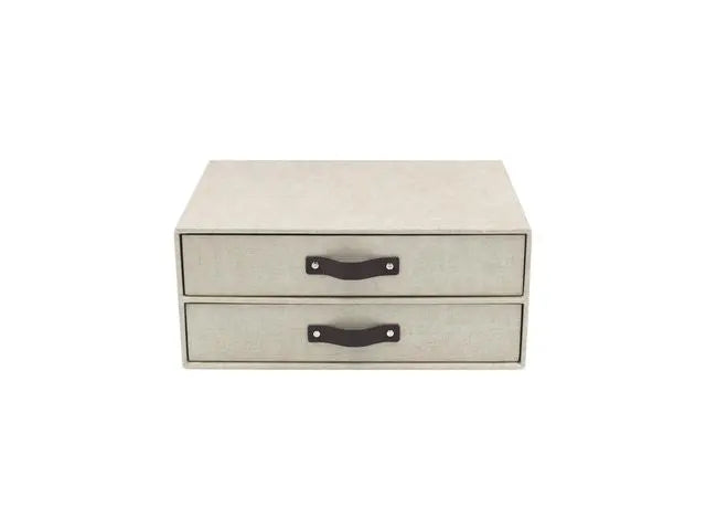 Skrivbordsbyrå kart. m. läderhand. linne - Primmeshiper