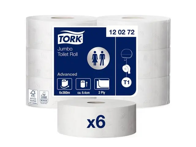 Toalettpapper TORK Adv T1 2-lag 360m - Primmeshiper