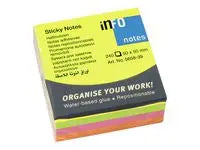 Notes INFO NOTES kub 50x50mm neon - Primmeshiper