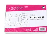 Kuvert SOBER C6 90g Fukthäftande 50/fp - Primmeshiper