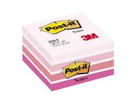 Notes POST-IT kub 76x76mm rosa/vit - Primmeshiper